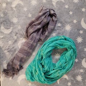 NWOT Set of 2 Lightweight Scarves